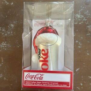 Kurt Adler Diet Coke Santa Hat 4.5” ornament